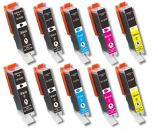 Canon Pixma MP-640 deltalabs Tintenpatronen Sparpaket