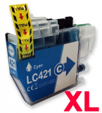 deltalabs Druckerpatrone cyan ersetzt Brother LC-421XL