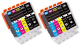 Canon Pixma TS9550a deltalabs Tintenpatronen Sparpaket 10